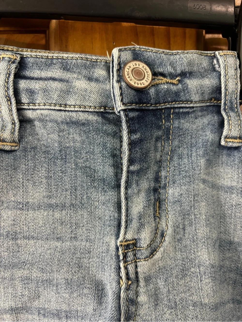 Distressed Denim Shorts